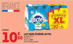 Auchan Supermarché Lactel - lait demi-écrémé offre