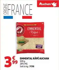 Auchan Supermarché Auchan - emmental rape offre
