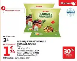 Auchan Supermarché Auchan - légumes pour ratatouille surgelés offre
