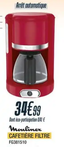 Proxi Confort MOULINEX Cafetière filtre offre