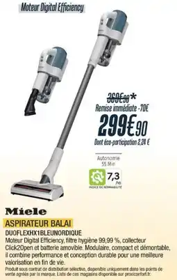 Proxi Confort MIELE Aspirateur balai duoflexhx1bleunordique offre