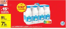 Carrefour Drive Lait carrefour classic' demi-écrémé offre