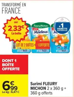 Carrefour Drive FLEURY MICHON Surimi offre
