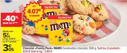 Carrefour Drive M&MS Chocolat <<Family Pack» offre