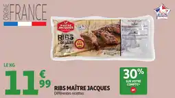 Auchan Ribs maître jacques offre