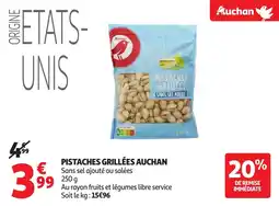 Auchan Pistaches grillées auchan offre