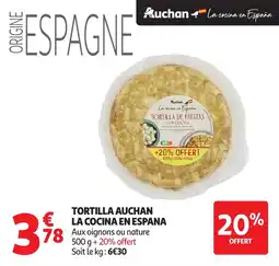 Auchan Tortilla auchan la cocina en espana offre