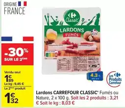 Carrefour Carrefour - lardons classic' offre