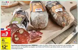 Carrefour Debroas - saucisson sec artisanal pur porc offre