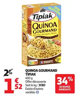 Auchan Quinoa gourmand τιριακ offre