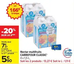 Carrefour Drive Nectar multifruits carrefour classic' offre