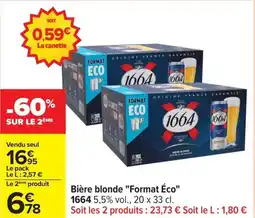 Carrefour Drive Bière blonde "Format Éco" offre