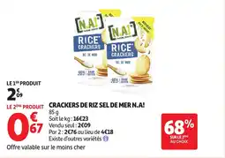 Auchan Crackers de riz sel de mer n.a offre