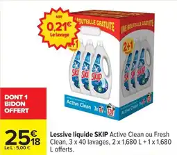 Carrefour Drive SKIP Lessive liquide offre