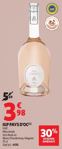 Auchan Igp pays d'oc offre