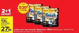 Carrefour Drive FINISH Capsule pour lave-vaisselle "Mega Pack" offre