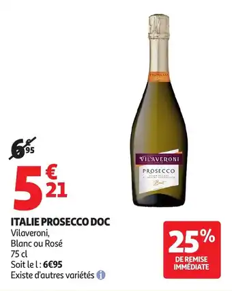 Auchan Italie prosecco doc offre