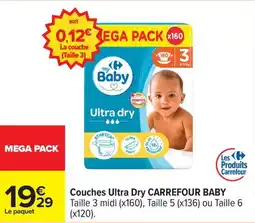 Carrefour Drive Couches ultra dry carrefour baby offre