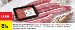 Carrefour Drive SOCOPA 16 chipolatas offre