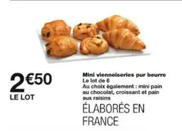 Monop' Mini viennoiseries pur beurre offre