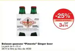 Monop' Boisson gazeuse pimento ginger beer offre