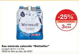 Monop' Eau minérale naturelle wattwiller offre