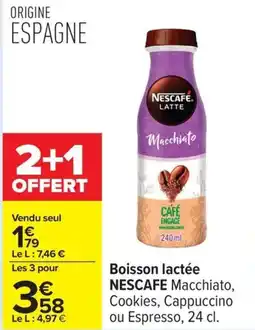 Carrefour Drive NESCAFE Boisson lactée offre