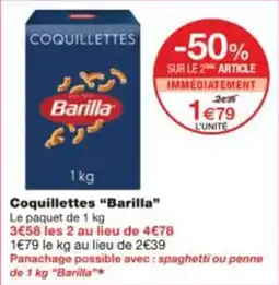 Monop' Coquillettes barilla offre