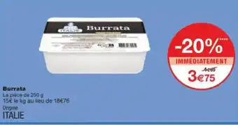 Monop' Burrata offre