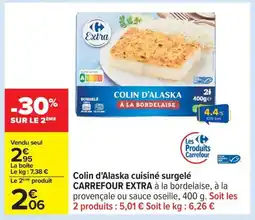 Carrefour Drive Colin d'alaska cuisiné surgelé carrefour extra offre