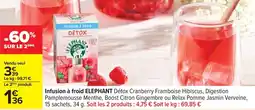 Carrefour Drive ELEPHANT Infusion à froid offre