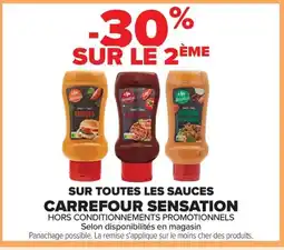 Carrefour Drive Sur toutes les sauces carrefour sensation offre