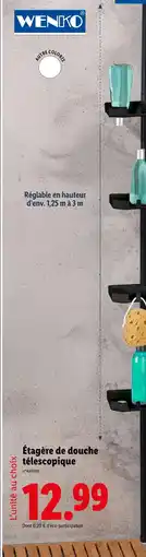 Lidl Wenko Étagère de douche télescopique offre