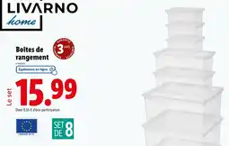 Lidl LIVARNO Boîtes de rangement offre