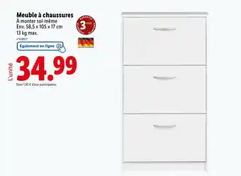Lidl Livarno Meuble à chaussures offre