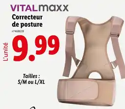 Lidl VITALmaxx Correcteur de posture offre