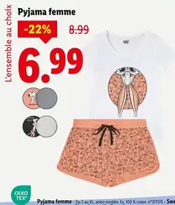Lidl Pyjama femme offre