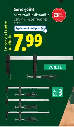 Lidl Parkside Serre-joint offre