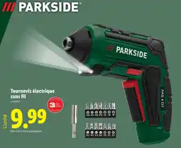 Lidl PARKSIDE Tournevis électrique sans fil offre