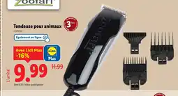 Lidl Zoofari Tondeuse pour animaux offre