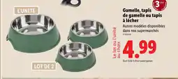 Lidl zoofari Gamelle, tapis de gamelle ou tapis à lécher offre