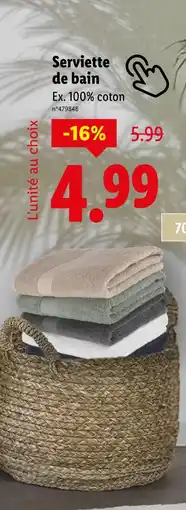 Lidl Livarno Serviette de bain offre