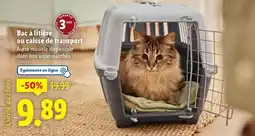 Lidl Bac à litière ou caisse de transport offre