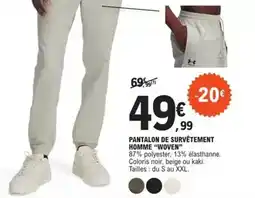 E.Leclerc Sport Pantalon de survêtement homme woven offre