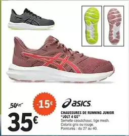 E.Leclerc Sport Asics - chaussures de running junior jolt 4 gs offre