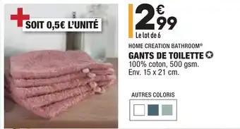 ALDI Gants de toilette offre
