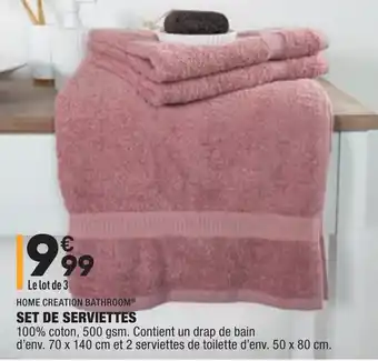 ALDI Set de serviettes offre