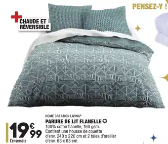 ALDI Parure de lit flanelle offre