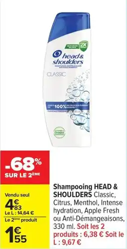 Carrefour Drive HEAD & SHOULDERS Shampooing offre