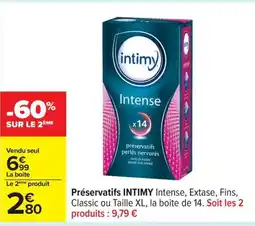 Carrefour Drive INTIMY Préservatifs offre